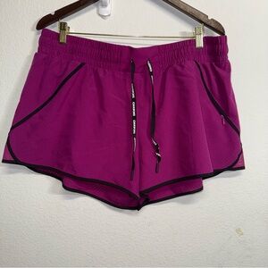 Women's Running Shorts XL 16-18 Purple Magenta Lined Activewear Lightweight
